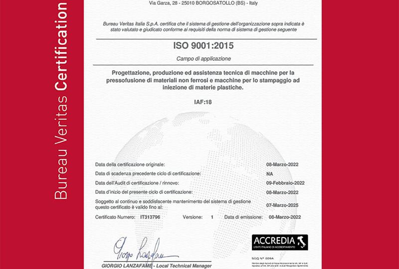 MAICOPRESSE SPA UNI EN ISO 9001 2015-post