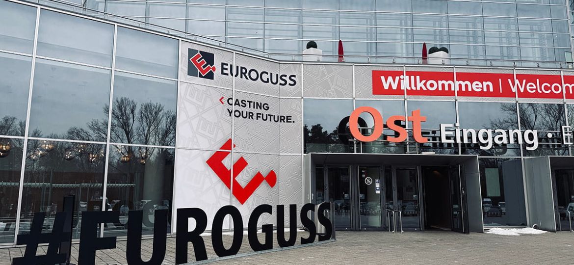 Immagine ingresso Centro Fiera Norimberga Euroguss 2026, partecipazione di Maicopresse SpA